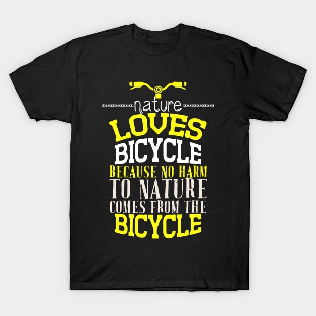 Bicycle Quote T-Shirt by Imutobi